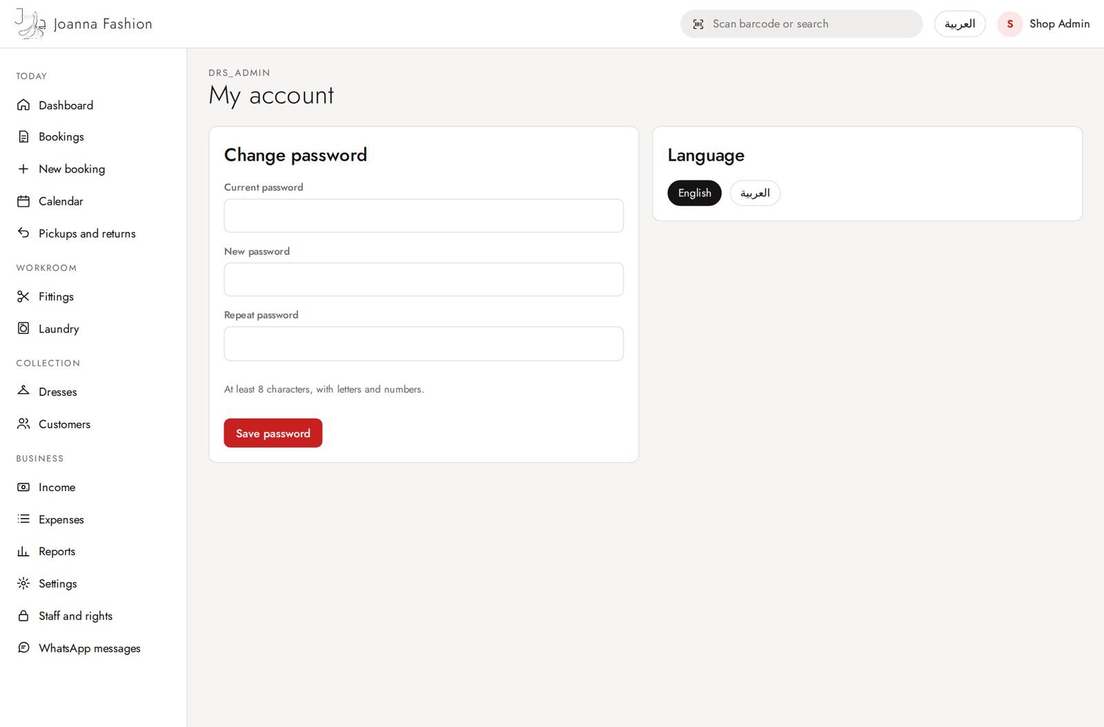 My account